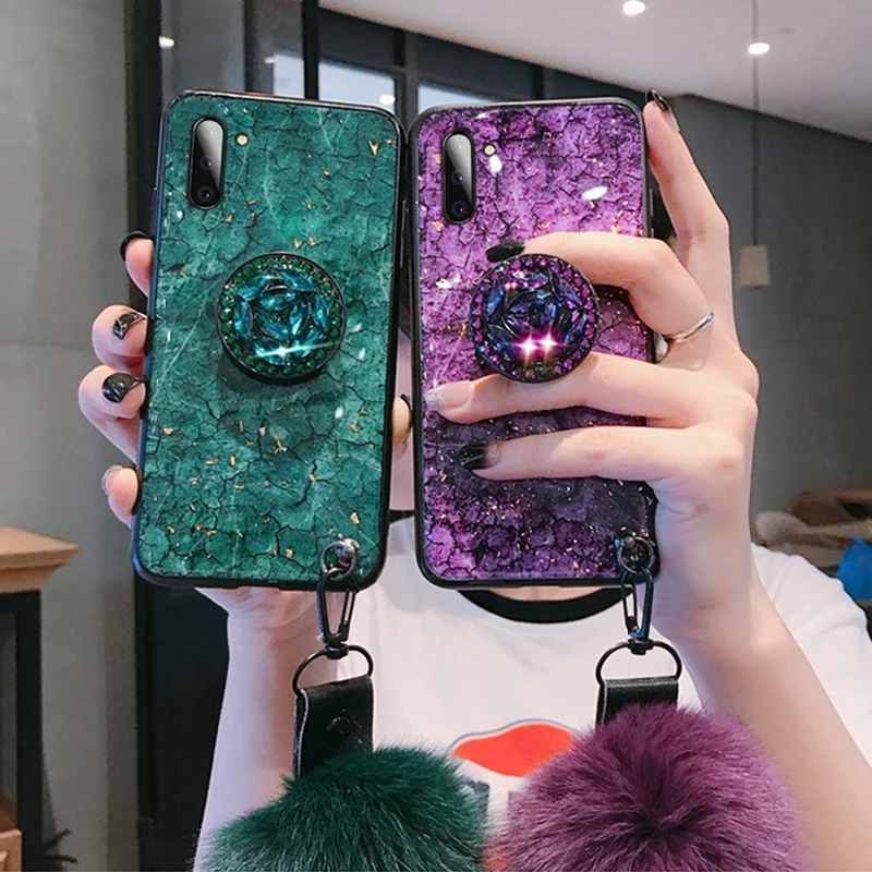 Чехол для Samsung Galaxy A30 A50 A60 A70 A5 A7 2018 J4 J6 J8 Plus J2 Prime с кольцом-держателем и ремешком |