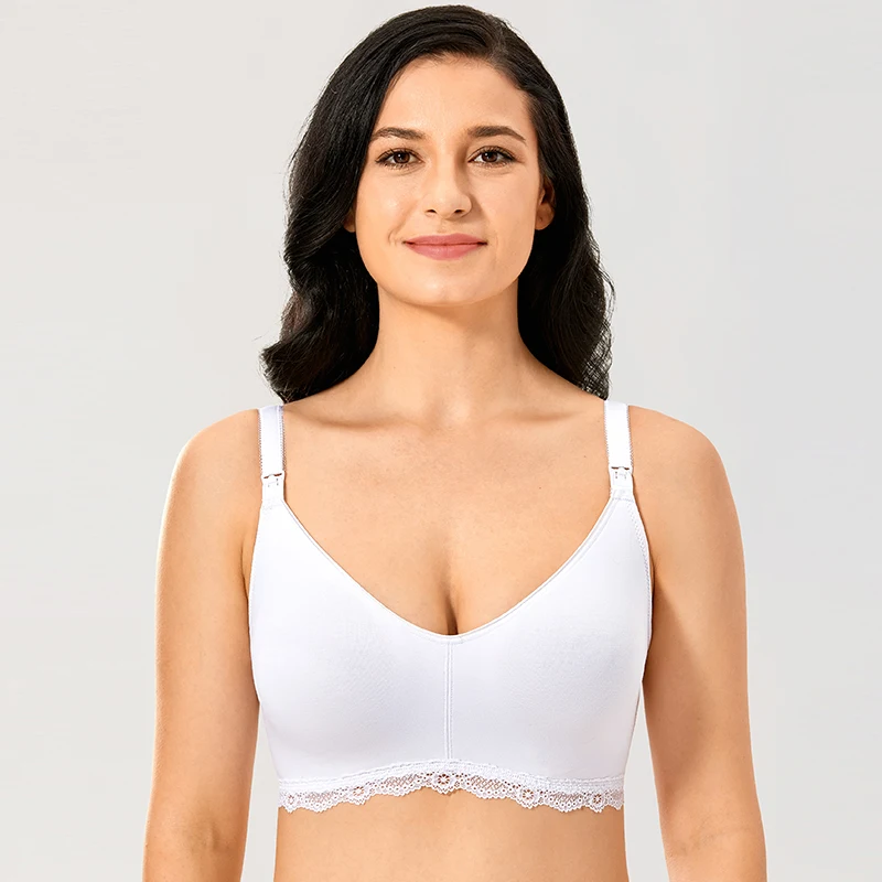 MOMANDA женский бюстгальтер для грудного вскармливания без косточек хлопковый