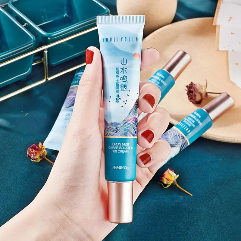 

BB Cream Concealer Foundation Liquid Waterproof Brighten Face Base Tone CC Cream Concealer Whitening Cream Makeup Cosmetics