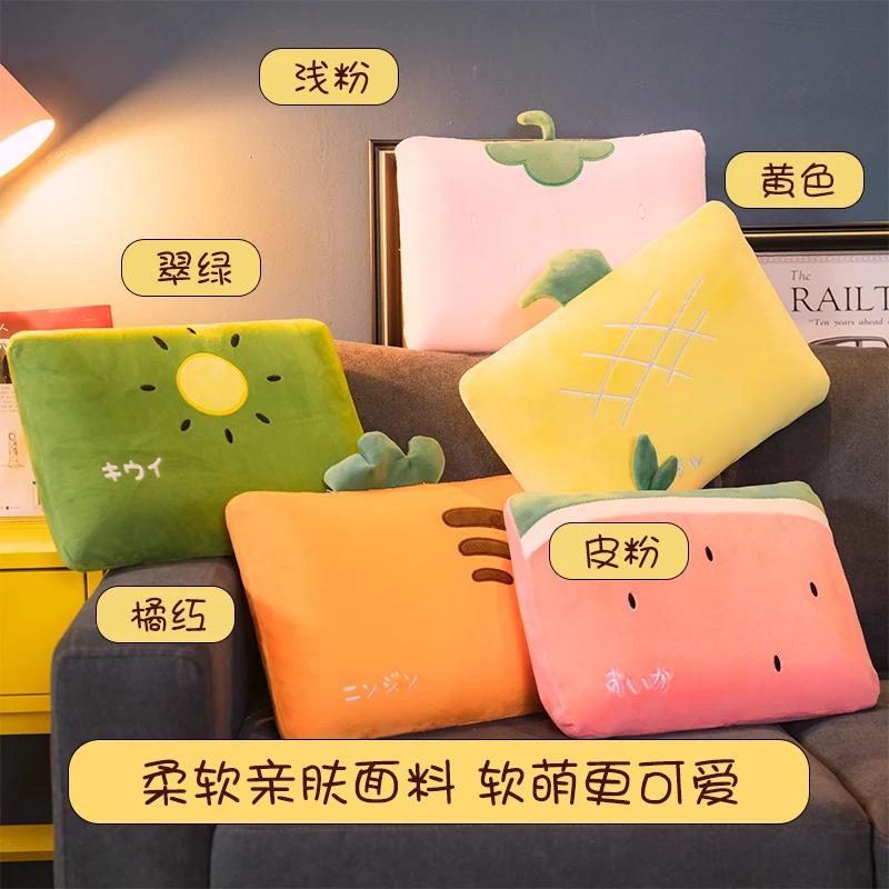 Подушка в стиле ретро 33x23 см декоративная подушка виде фруктов Офисная