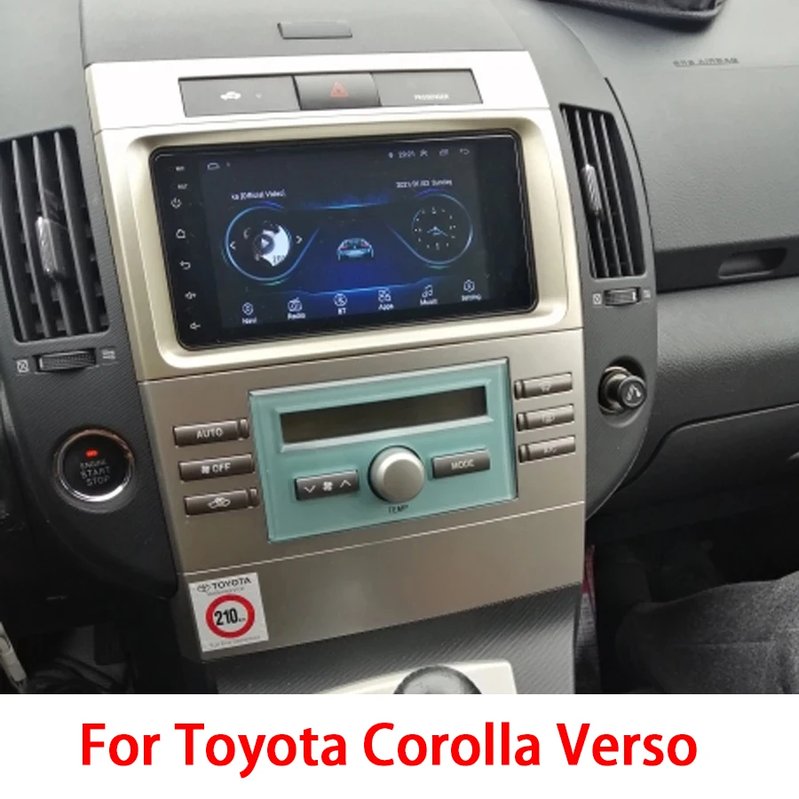 Автомобильный мультимедийный экран Android 10 Авторадио 4G Lte Gps для Toyota Corolla Verso 2006