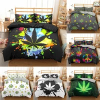 colourful maple leaf bedding set 23 pcs bedclothes duvet cover home textile single twin double full size