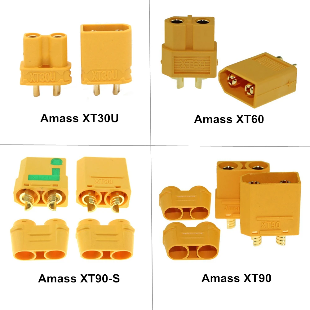 Amass XT90S XT90 S anti искры XT30U XT60 MR30 XT60H разъем Вилки мужской женский FPV Drone Батарея