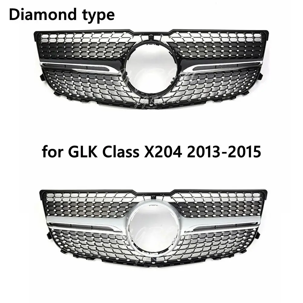 Пластиковая решетка подходит для GLK Class X204 AMG GT GTR Grill 2013-2015 GLK250 GLK300 GLK350 передняя |
