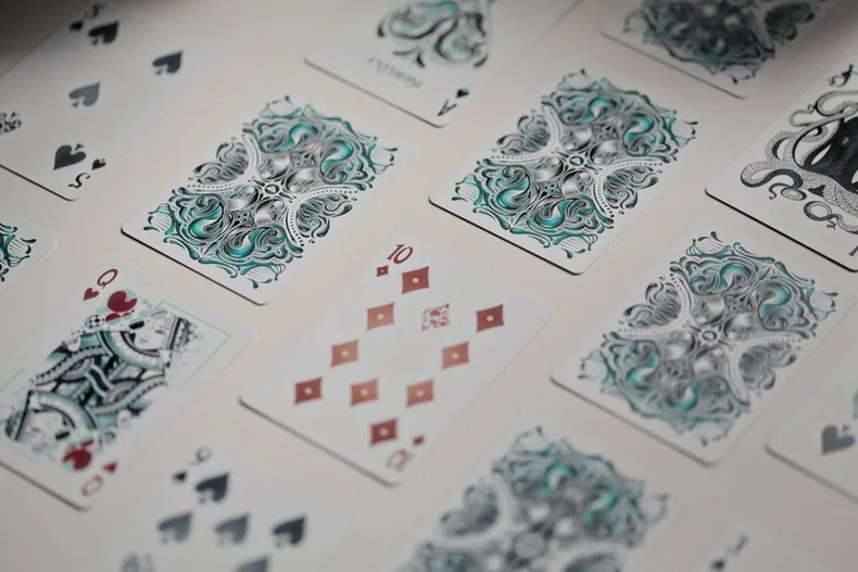 Fathom Премиум Ellusionist колода игральные карты Волшебные трюки новая USPCC Волшебная