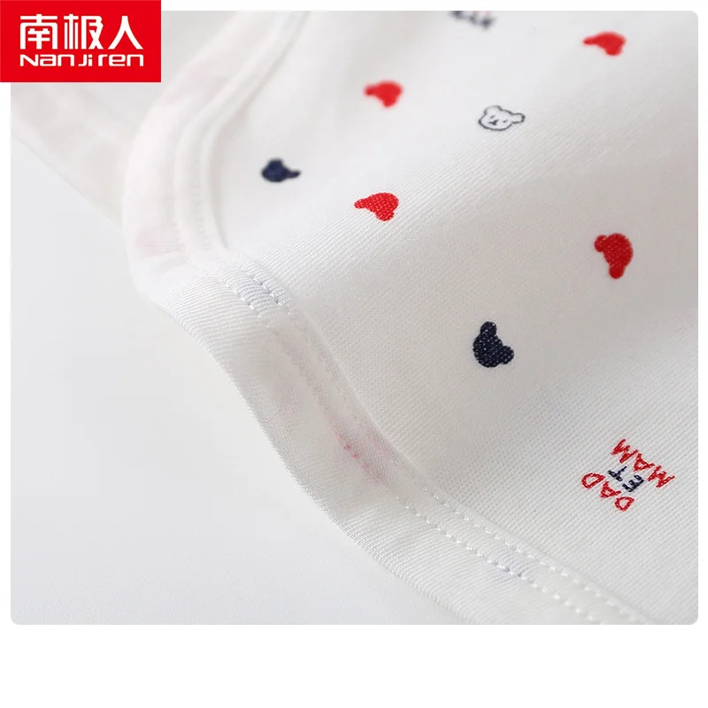 Nanjiren/Пижамный костюм для новорожденных Теплая и безопасная одежда из чистого