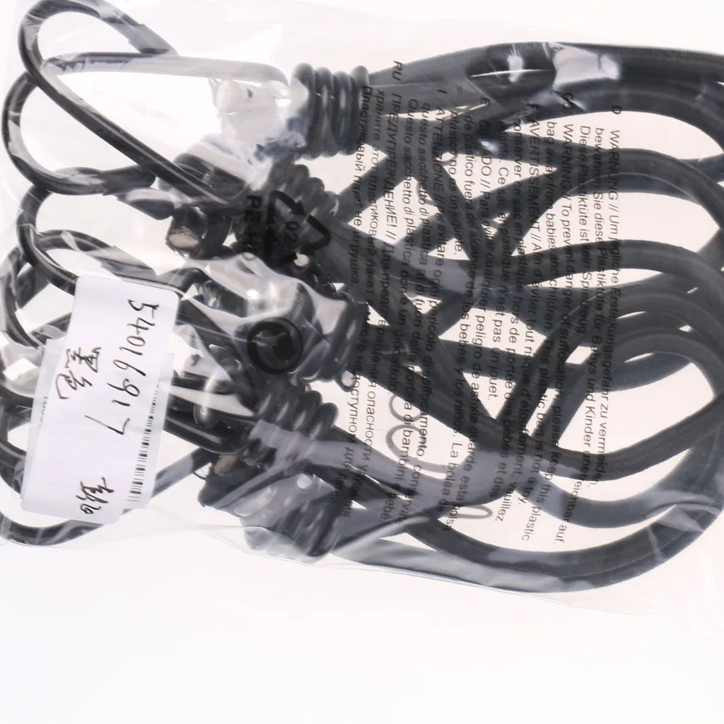 Эластичный шнур 6 дюймов сверхпрочные Завязывающиеся ремни с крючком для