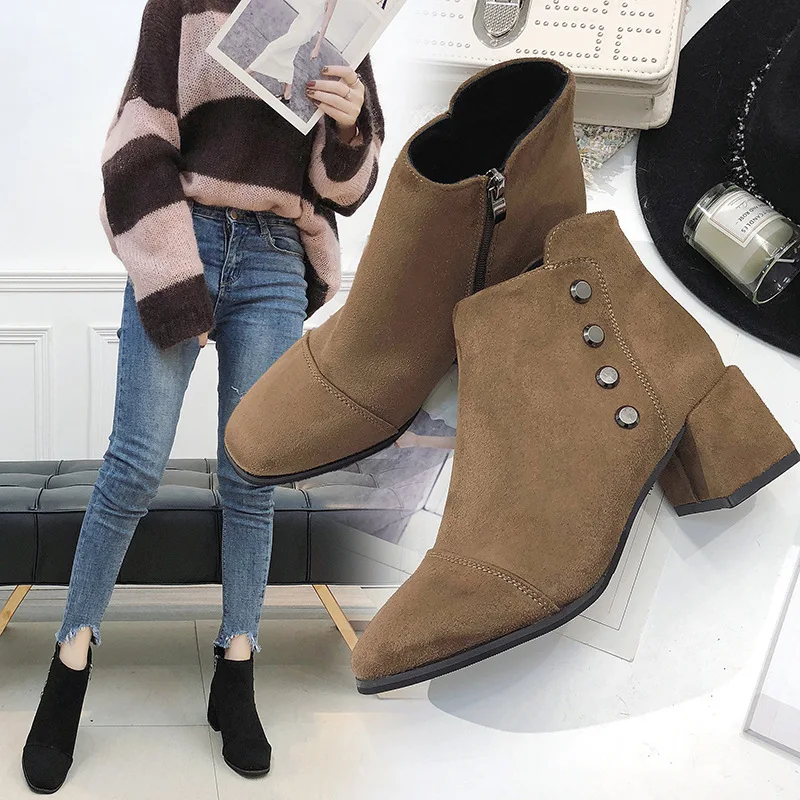 Повседневная обувь без шнуровки женские ботинки Ботинки с низким голенищем