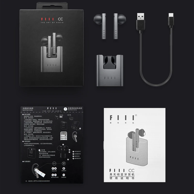 Беспроводные Bluetooth-наушники FIIL CC TWS спортивные наушники с шумоподавлением и