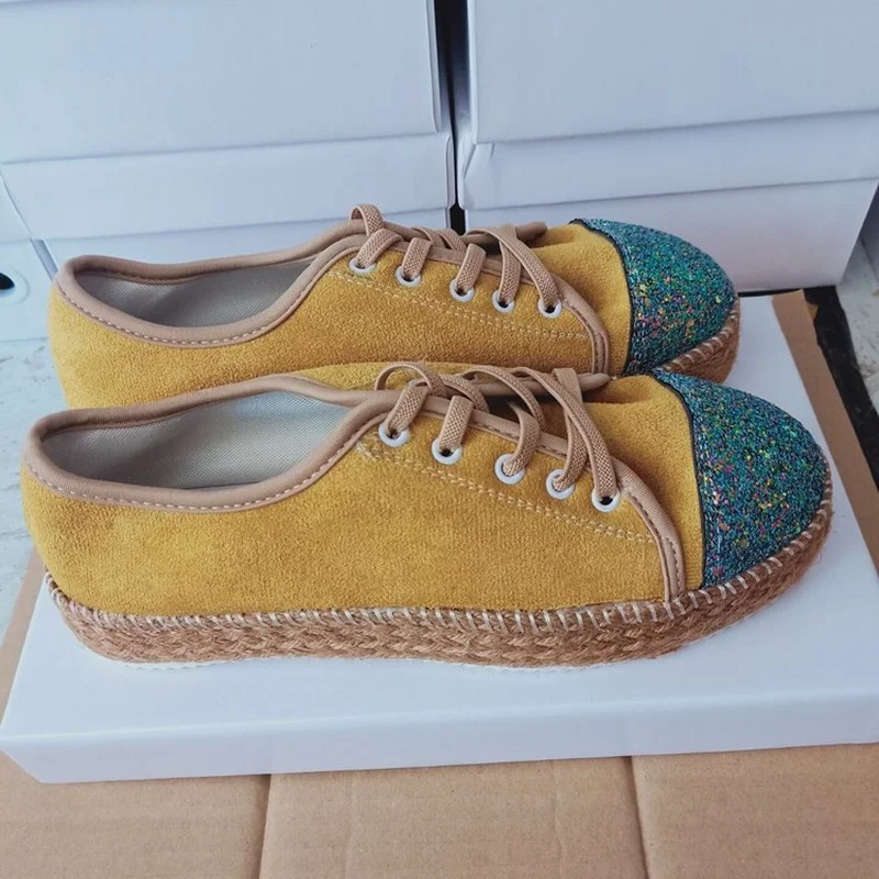 

Women's Flats New 2021 Spring Spring and Autumn Chunky Fashion Asakuchi Shoes Lace Up Sneakers Casual Running Walking Shoes