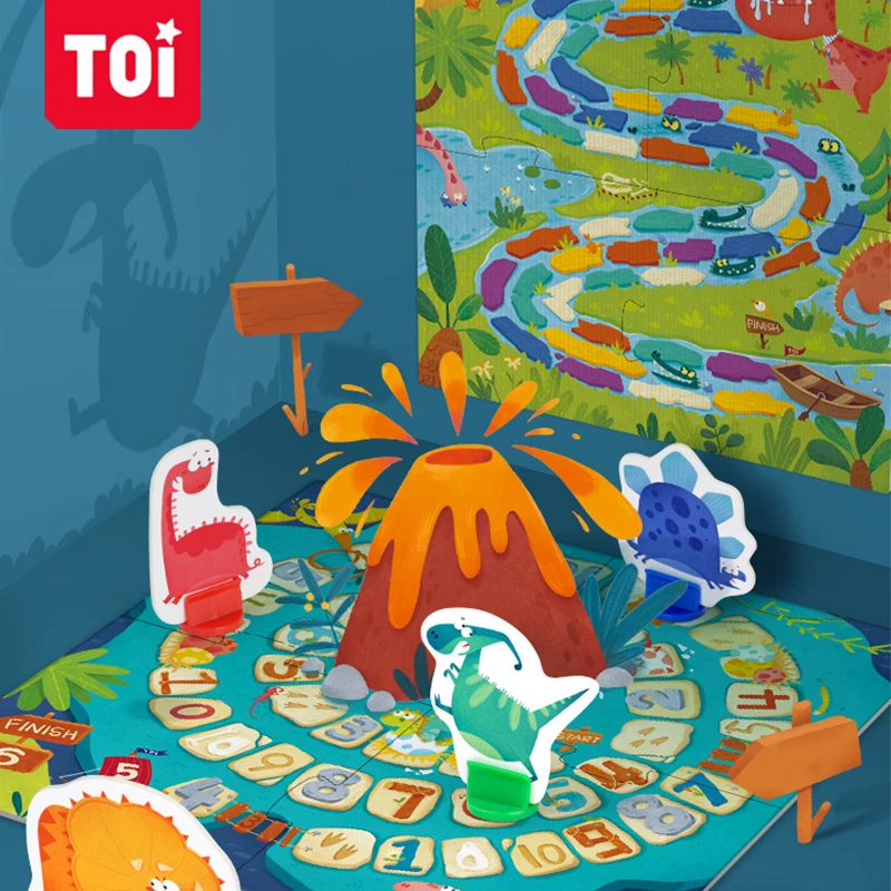 

TOI дети Монтессори матч игрушечная Летающая шахматы родитель-ребенок Snake Chess игры Настольная игра набор для раннего развития детей Семья Веч...