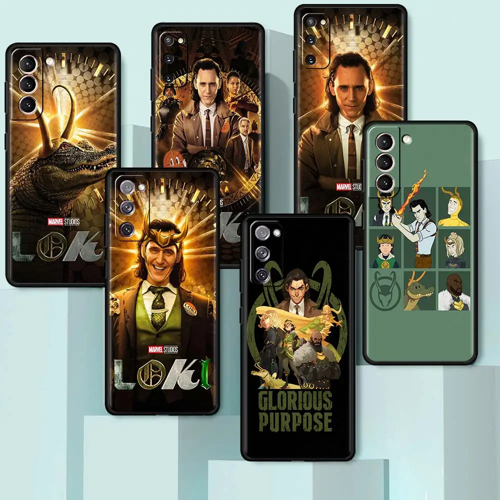 

Soft Cover For Samsung Galaxy S20 FE S21Ultra S10 S8 S9Plus Black Movil Phone Case S10Lite S10e TPU Cobrir Avengers Villain Loki