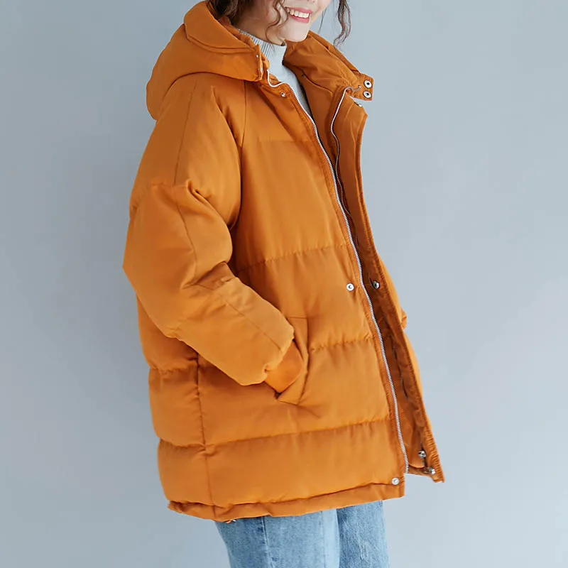 Зимние куртки для женщин; большие размеры; Обхват груди 140 см; 7XL 8X; пальто для женщин; оранжевый цвет