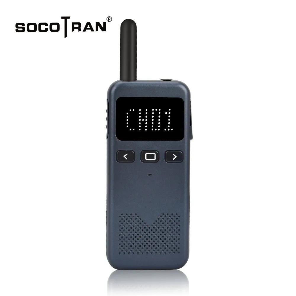 Socotran Высокая мощность рации тонкий домофон Открытый Ручной мини рации экран дисплей двухстороннее радио 2 шт
