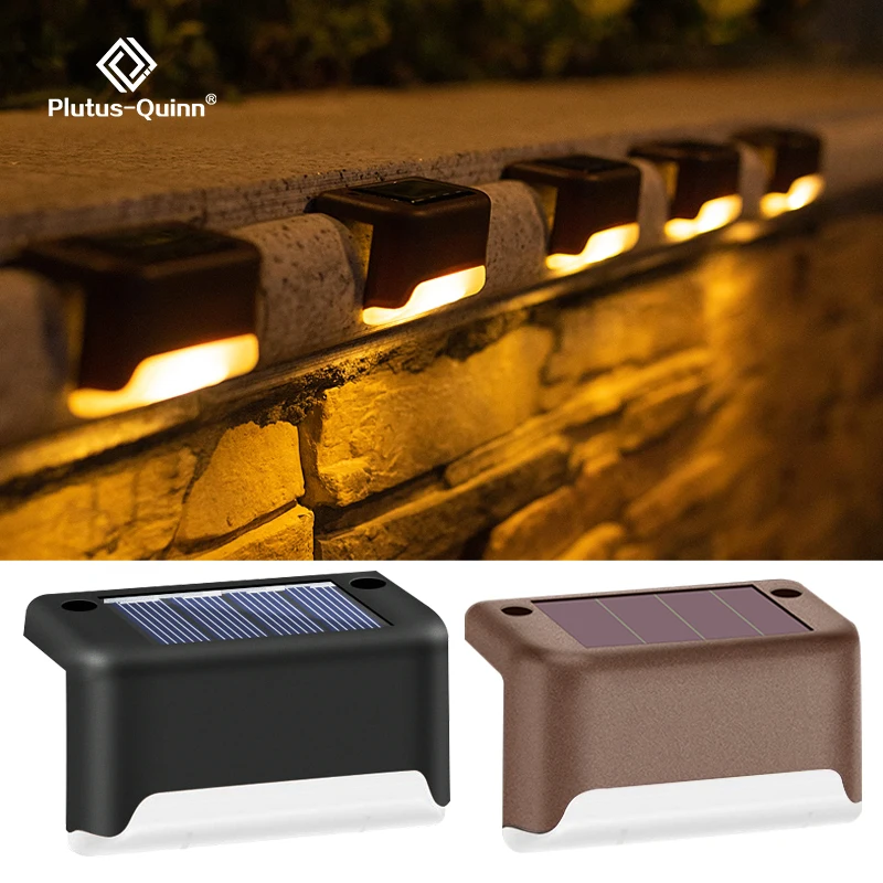 

Светодиодные фонарики на солнечной батарее, водонепроницаемые уличные лампы-шагомеры с питанием от солнечной батареи для лестницы, внутре...