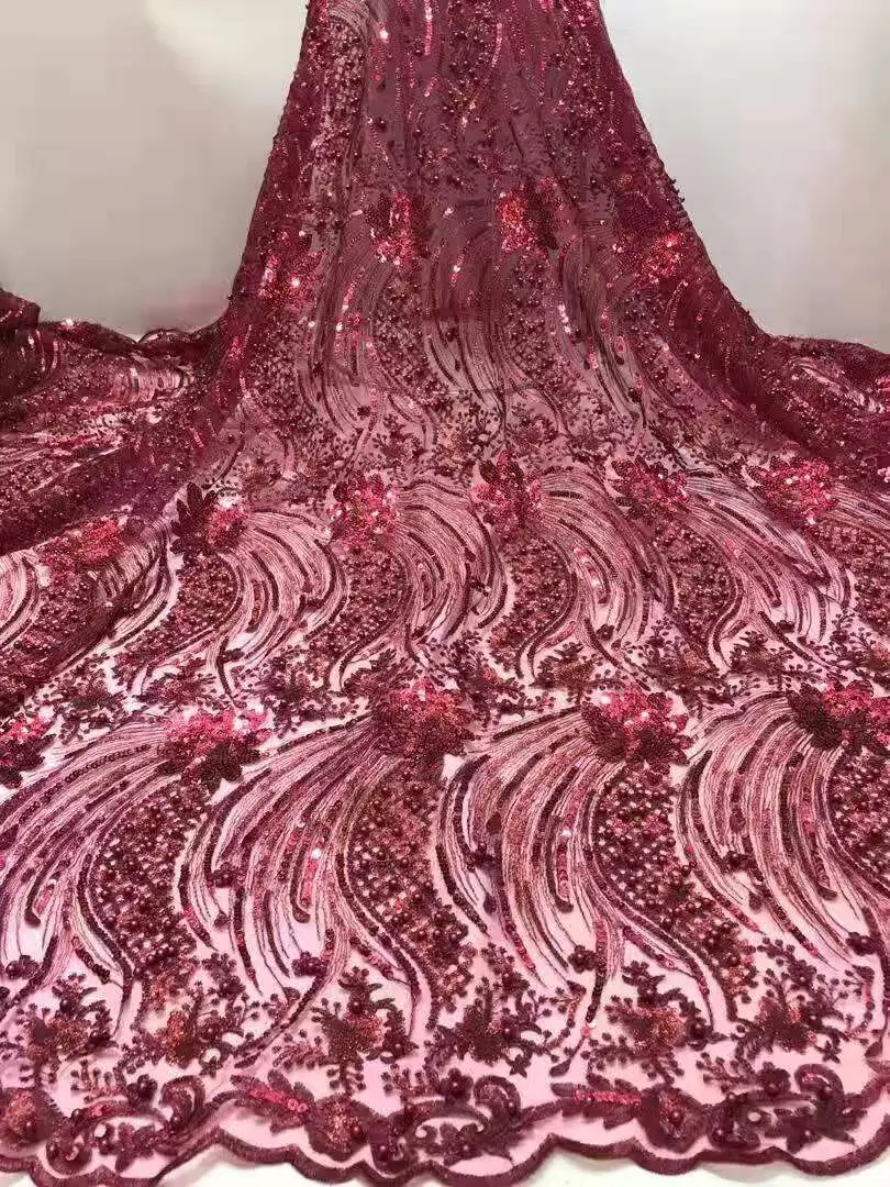 Роскошная вышивка блестками французское клетчатое кружево последние