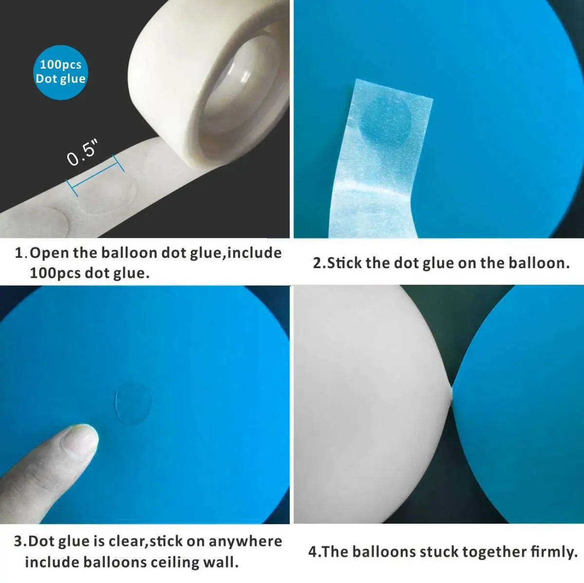 103 шт. воздушный шар гирлянда арочный комплект синий и белый серебристый для