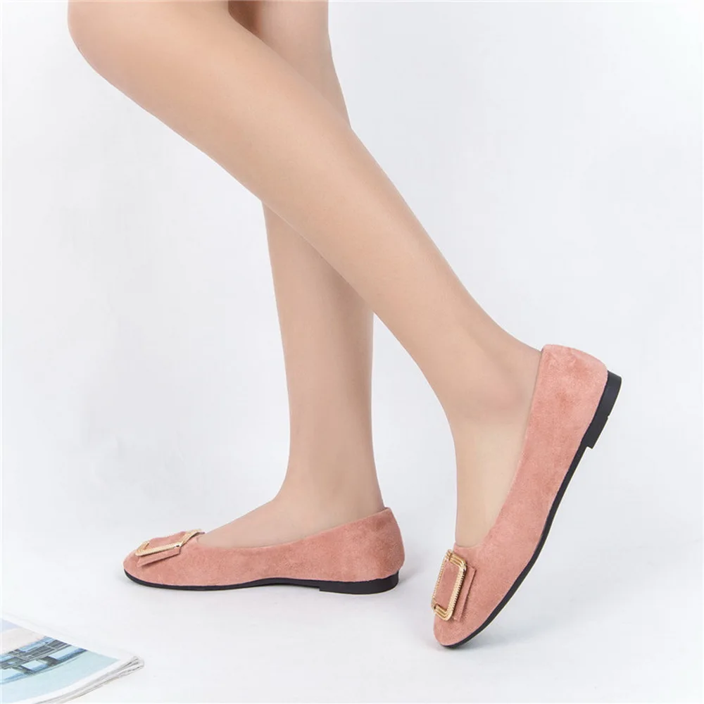 Women Ballerina Ballet Flats Pointed Toe Slip On Comfortable Lady Shallow Loafers Single Boat Shoes Casual Large Size | Обувь