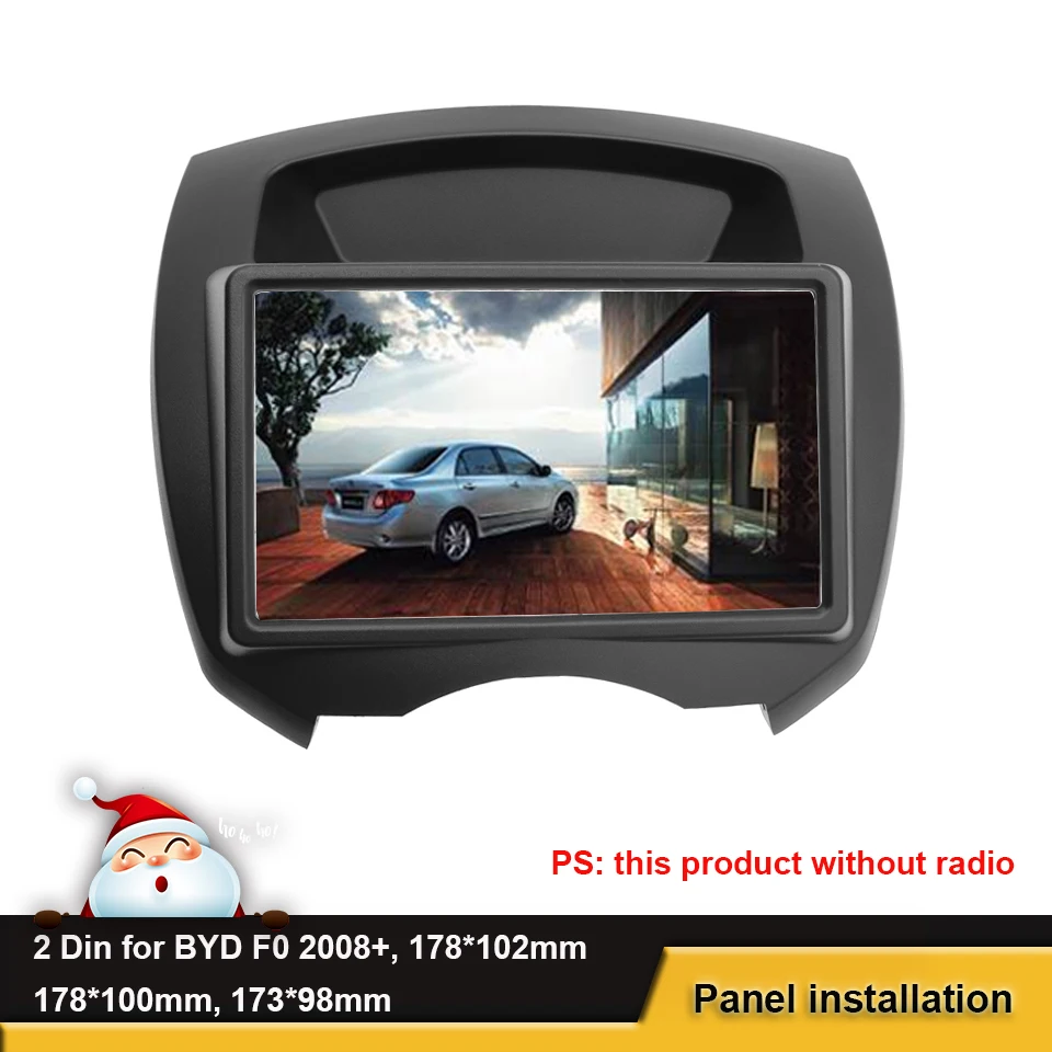 

2Din Автомобильная радиоустановка Fascia Для BYD F0 2008 + DVD стерео Панель Крепление рамка для приборной панели установка ободка комплект три размер...