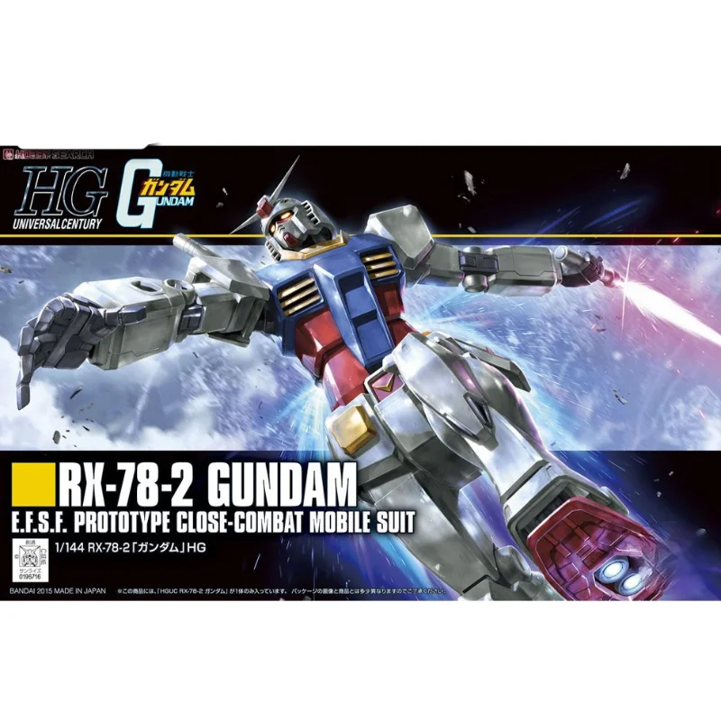 

BANDAI 1/144 HGUC 191 RX-78-2 Gundam Newborn Edition Collection Plastic Building Painting Model Toys