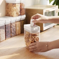 80 hot sale airtight food storage container kitchen storage room square grain grocery jar