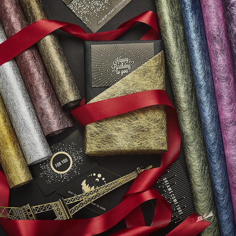 2 листа DIY крафт Декор Цветы упаковка шелк женский Букет на День святого Валентина