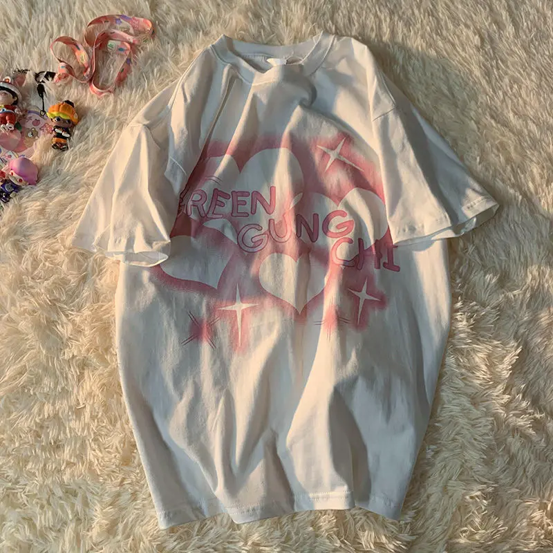 Крутой мультяшный Y2K милый аниме свободный для девочек Летняя модная забавная