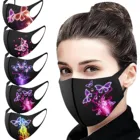 5 шт., маска для лица с принтом бабочки для взрослых