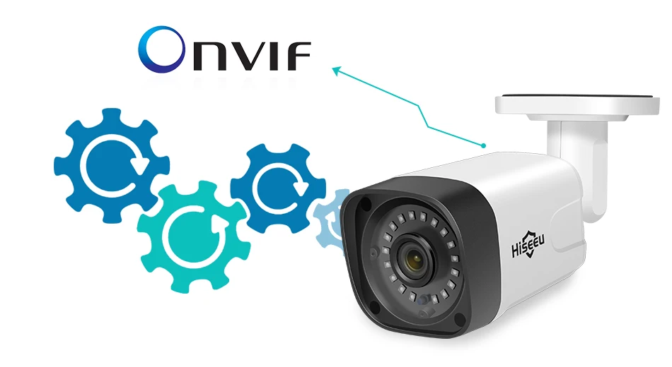 Hiseeu 1080P Bullet POE IP камера Аудио 2.0MP ONVIF Водонепроницаемая сетевая камера безопасности для наружного домашнего видеонаблюдения