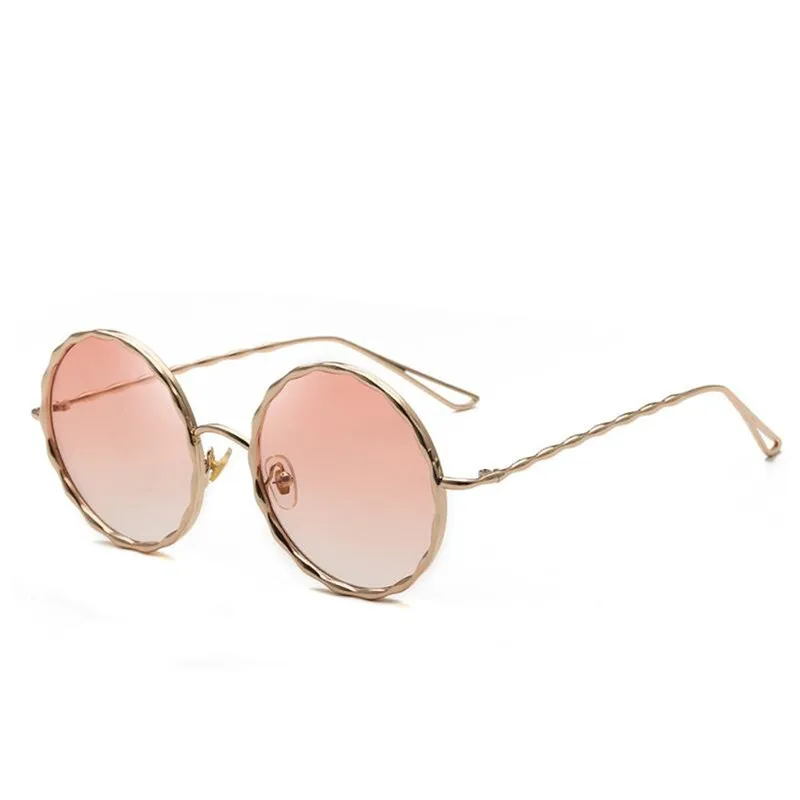 

Round thread sunglasses sunglasses new dazzle tint metal toad glasses women round metal sun glasses UV400 glasses