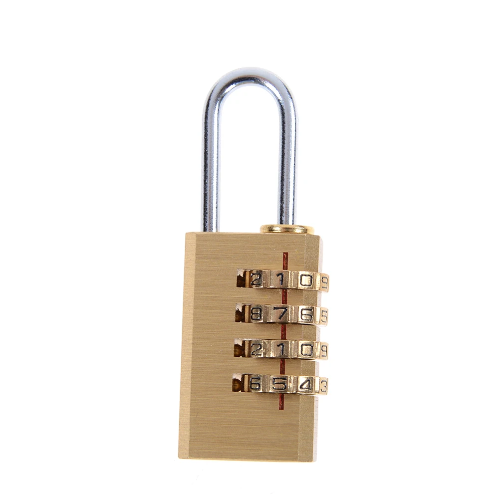 1PC 6cm x 2cm 1cm High Quality Mini 4 Digits Number Password Code Lock Combination Padlock Resettable for Travelling Bag Door |