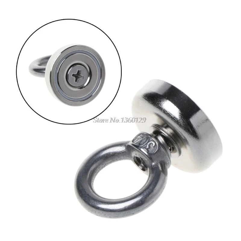 Неодимовый магнит 25 мм мощный поисковый металлоискатель спасательный охотничий