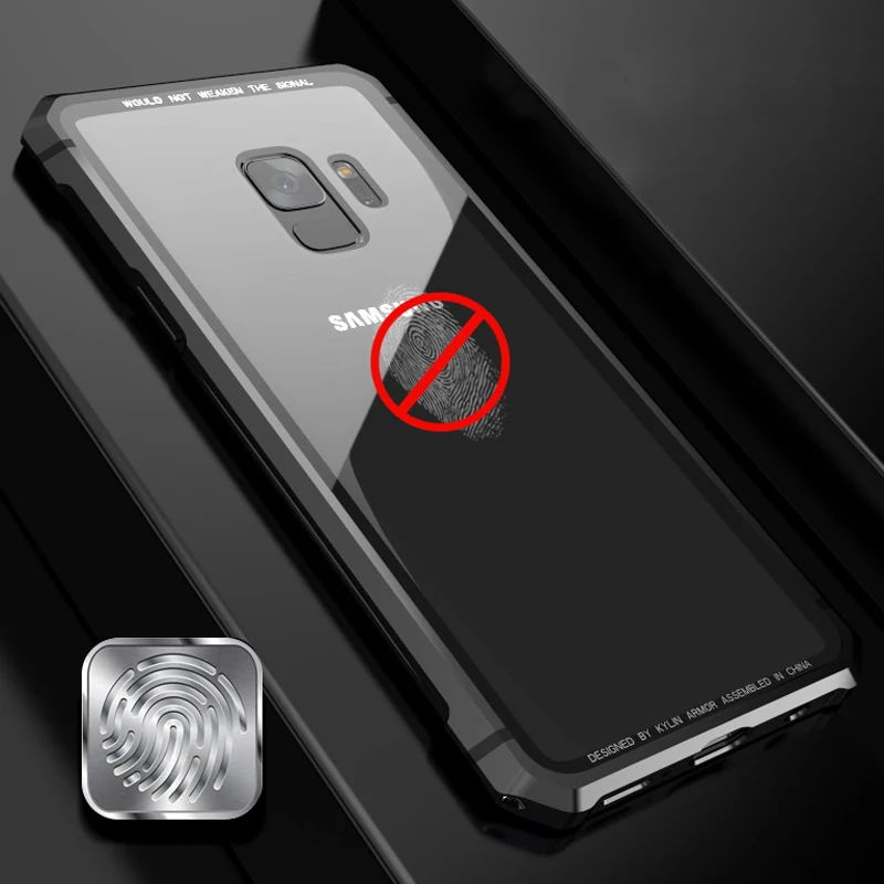 Роскошный металлический чехол для Samsung Galaxy Note 8 9 S S9 S8 Plus S8Plus S9Plus прозрачный