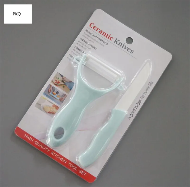 Набор керамических ножей высокого качества набор + Овощечистка многоцветная
