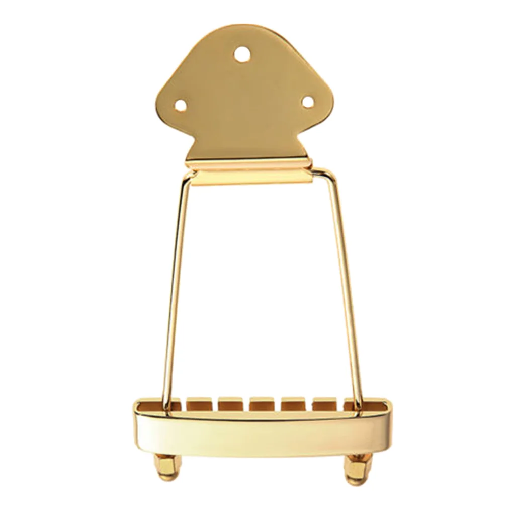 

Tooyful 6 String Guitar Trapeze Tailpiece Bridge for Archtop Jazz Guitar Replacement