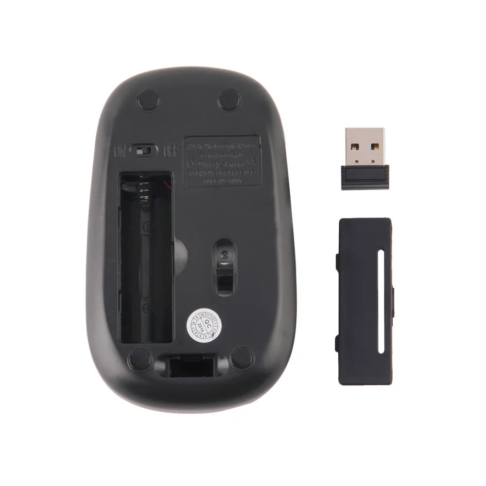 

2.4GHz USB Receiver Slim Mini Wireless Optical Mouse Mice for Computer PC Fashion Ultra-thin Mouse For Laptop Computer Wholesale