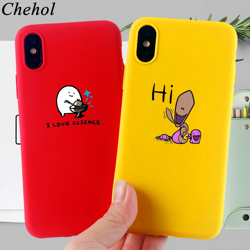 Мультяшный мобильный телефон чехлы для IPhone 11 Pro 8 7 6s Plus X XS MAX XR Забавный милый