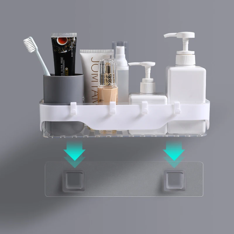 Настенная полка для ванной комнаты настенный органайзер без сверления