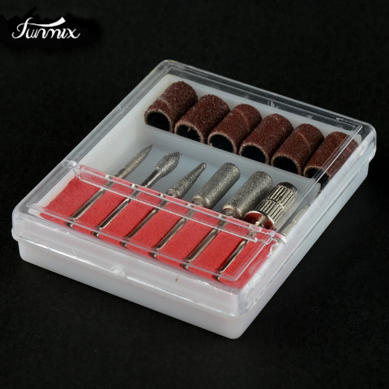 6 шт. Новое поступление профессиональный набор сверл для ногтей пилка