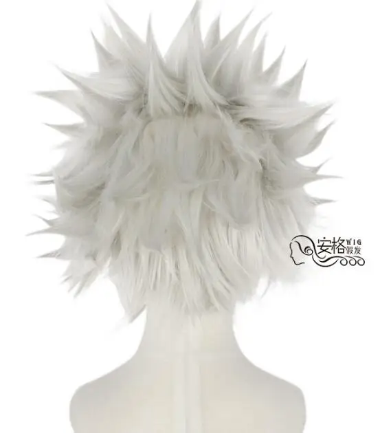 

Anime Silver Grey Short Wig BLEACH Hitsugaya Toushirou Cosplay Costume Heat Resistant Synthetic Hair Wigs