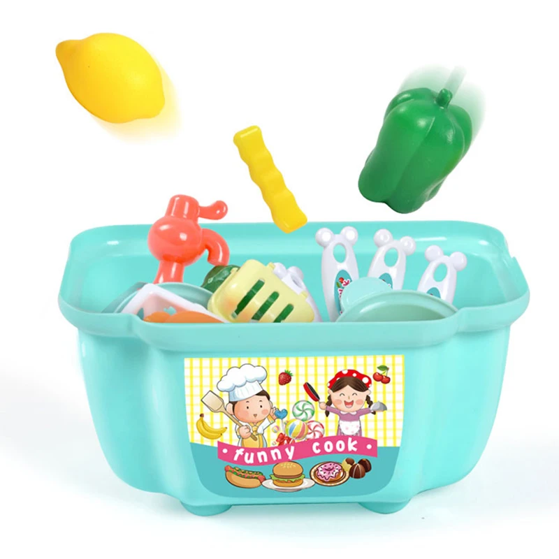 22 шт. мини кухонные игрушки набор детей ролевые игры пластик моделирования для
