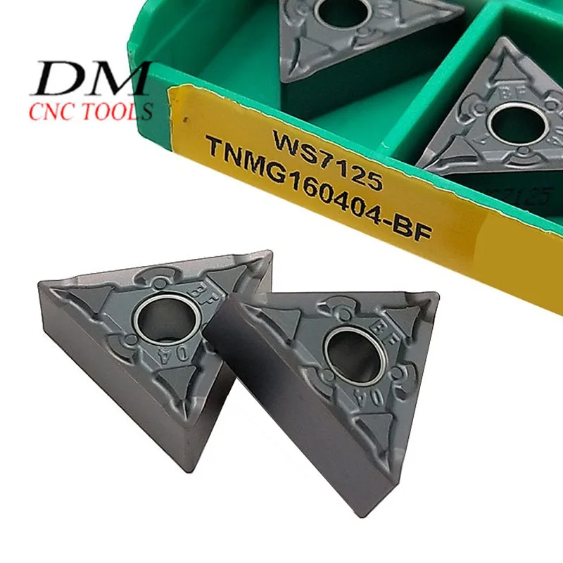 

10pcs TNMG160404-BF WS7125 / TNMG331 BF carbide inserts for steel cutting tool