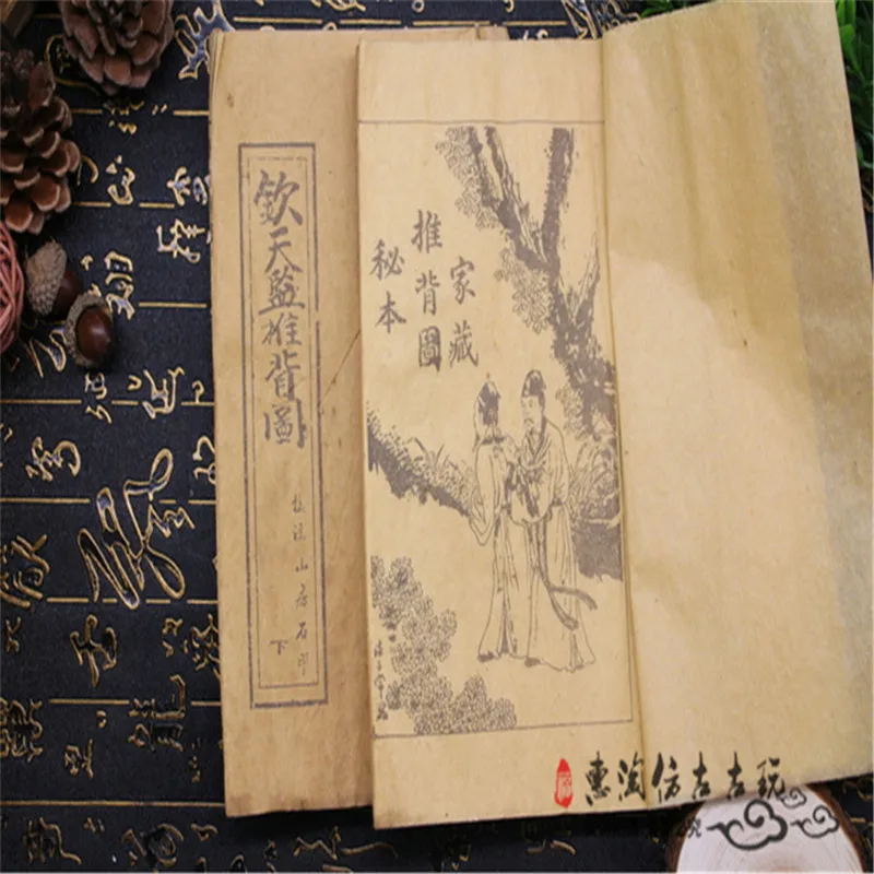 Китайские старые книги с прострочкой Fengshui для предсказаний гадания | Дом и сад