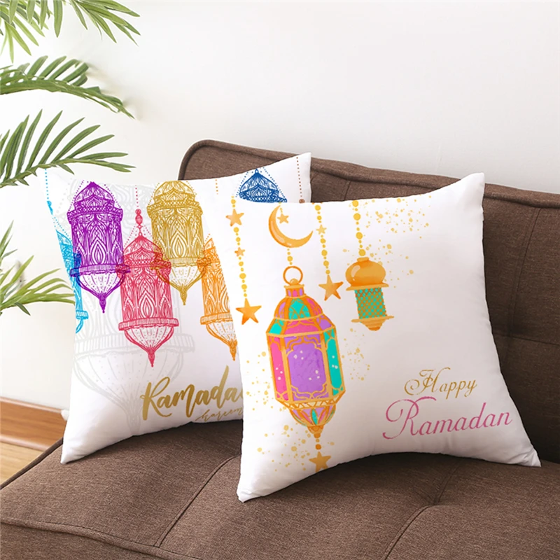 Чехол для подушки Fuwatacchi Eid Mubarak декоративная наволочка Ramadan Kareem автомобильного