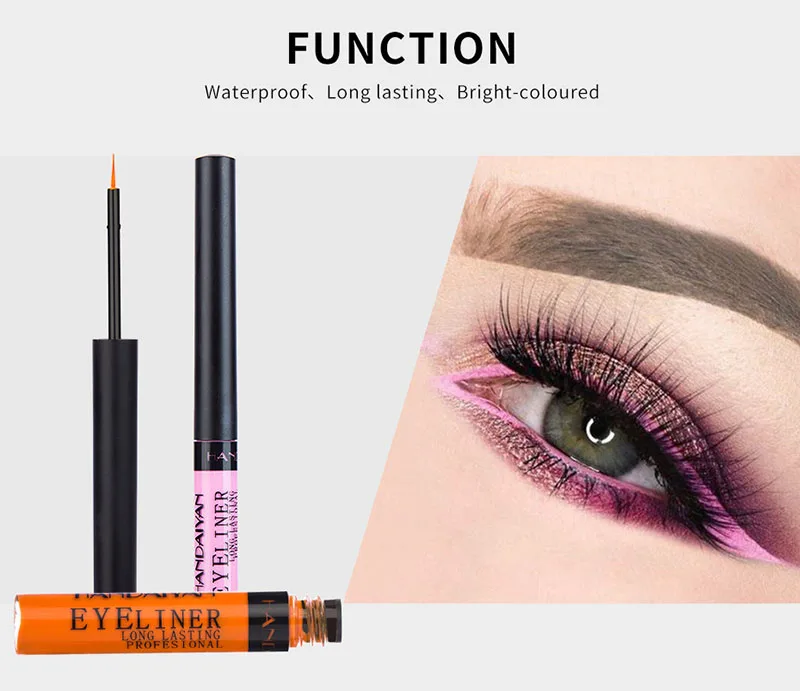 

12 Colors Matte Color Eyeliner Kit Makeup Waterproof Colorful Eye Liner Pen Long-Lasting Liquid Eyeliner Make Up For Women