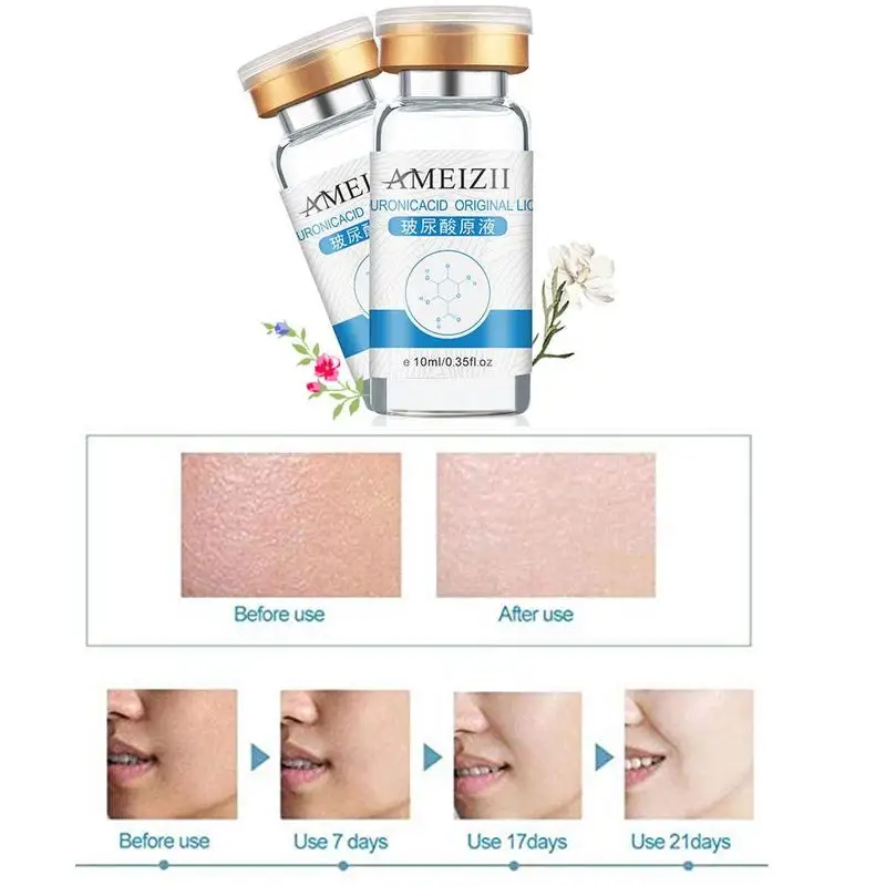 

10ml pure hyaluronic acid liquid care anti moisturizing repair whitening anti-aging skin snail