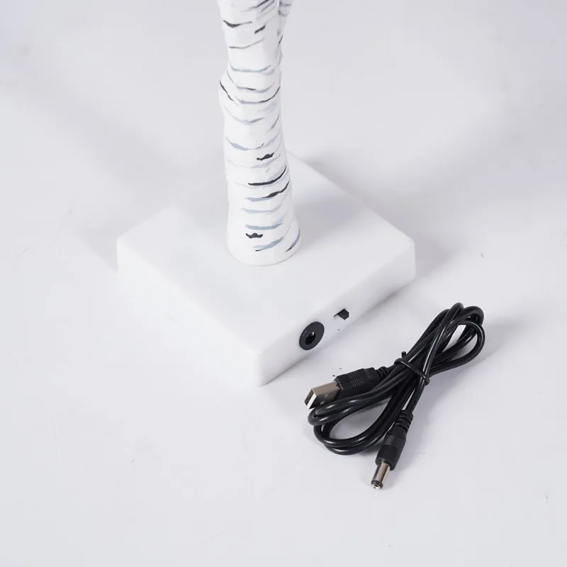 

Led Simulation Leather Birch Tree Lamp 60cm24 Lamp Usb Battery Box Dual Indoor Night Light