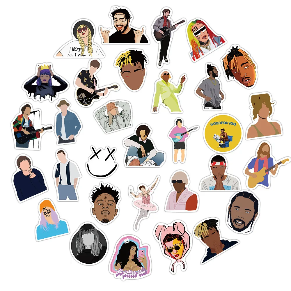 103050pcs rapper singer tyler the creator stickers skateboard guitar luggage laptop bike cool decal graffiti sticker kid toy free global shipping