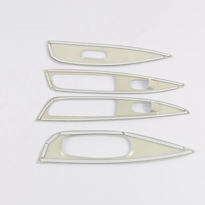 

For Nissan Qashqai J11 Rogue 2015 2016 2017-2020 ABS Door Window glass Lift Control Switch Panel Cover Trim Car Accessories4pcs