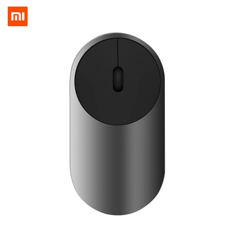 Оригинальная Xiaomi mi, беспроводная мышь, портативные игровые мыши 2,4 ГГц, WiFi, Bluetooth, 4,0, управление, подключение Alu mi nium, Сплав ABS - Цвет: Black